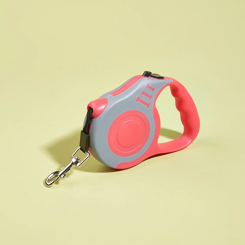 Retractable Dog Leash for Small Dogs & Cats – 3M/5M Nylon