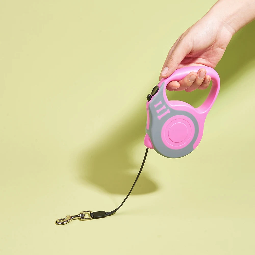 Retractable Dog Leash for Small Dogs & Cats – 3M/5M Nylon