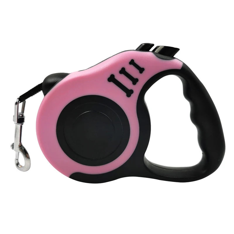 Retractable Dog Leash for Small Dogs & Cats – 3M/5M Nylon