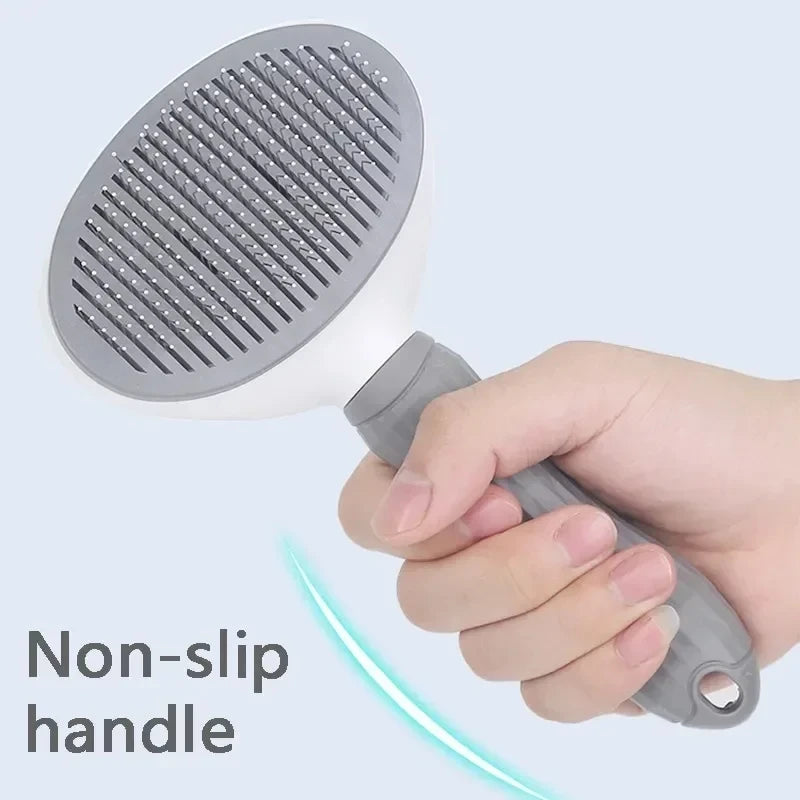 Self-Cleaning Pet Brush – Dog & Cat Hair Remover Comb