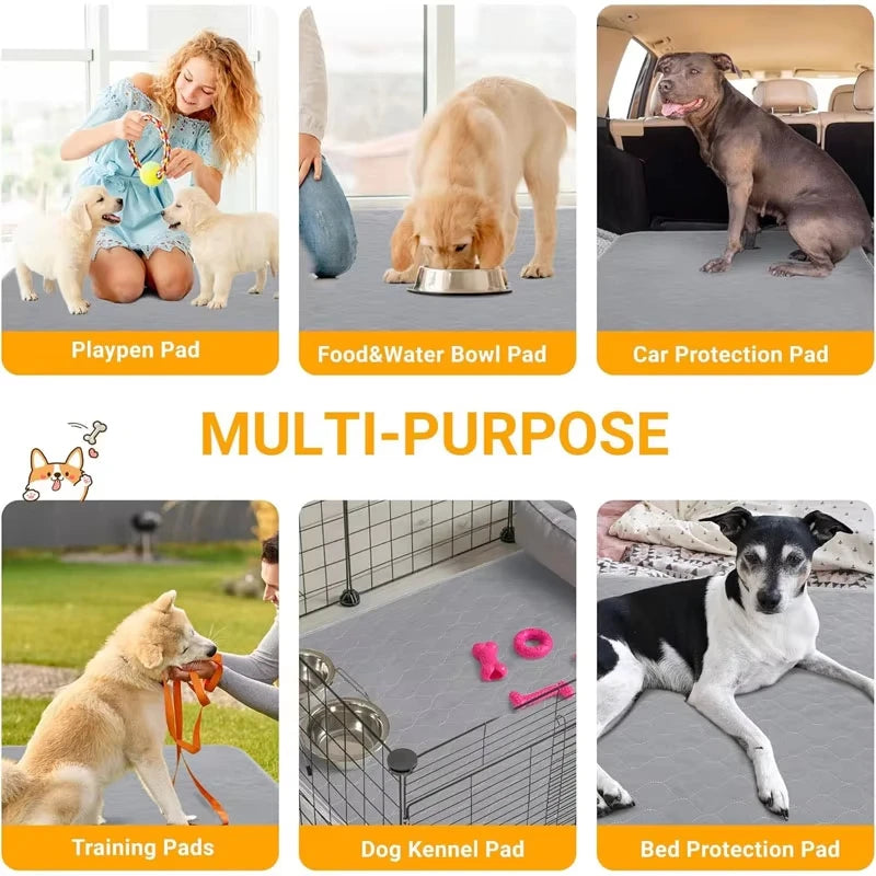 Reusable Waterproof Dog Pee Pad – Washable & Absorbent