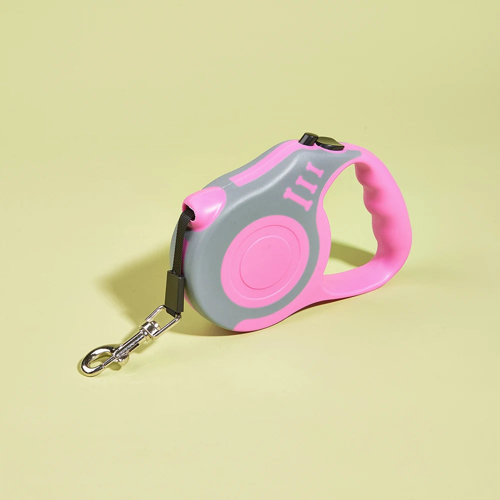 Retractable Dog Leash for Small Dogs & Cats – 3M/5M Nylon